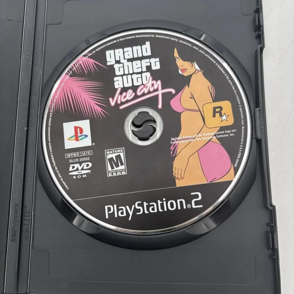 Grand Theft Auto Vice City PlayStation 2 Very Good Condition Disc And Manual